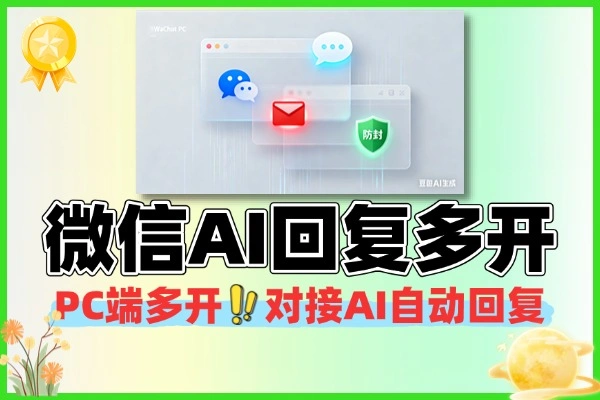 微信电脑端AI自动回复多开红包提示助手防封版